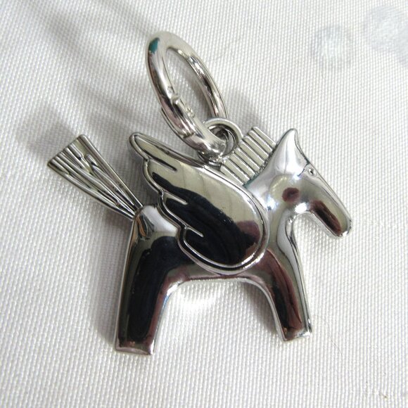PEGASUS SILVER PLATE PURSE CHARM, KEY CHAIN, PHONE CHARM GIFT QUALITY MAKE OFFER - Picture 5 of 10